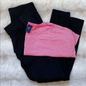 Brand new Gap maternity shirt & j. Crew mat pants
